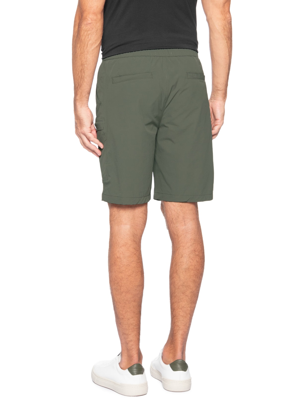 Bermuda Masculina Tech Grid Verde '2 Essential