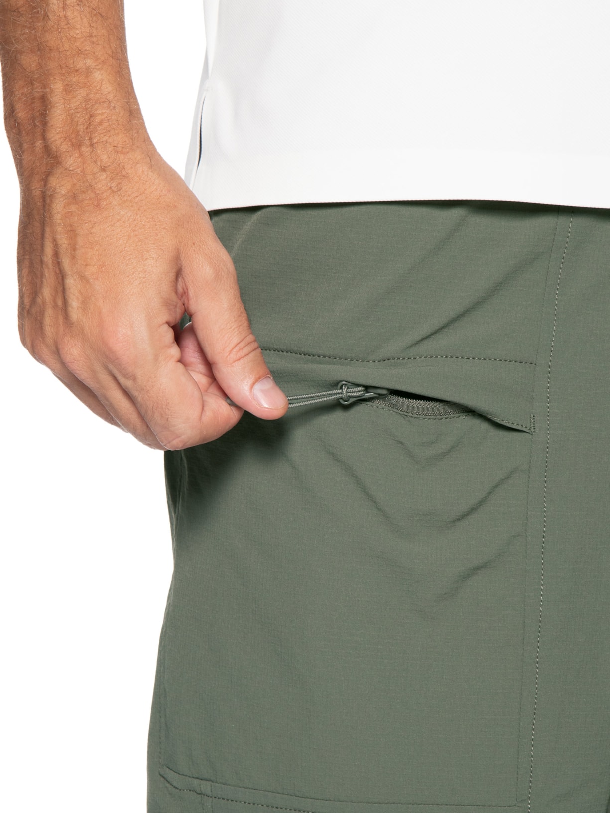 Bermuda Masculina Tech Grid Verde '2 Essential