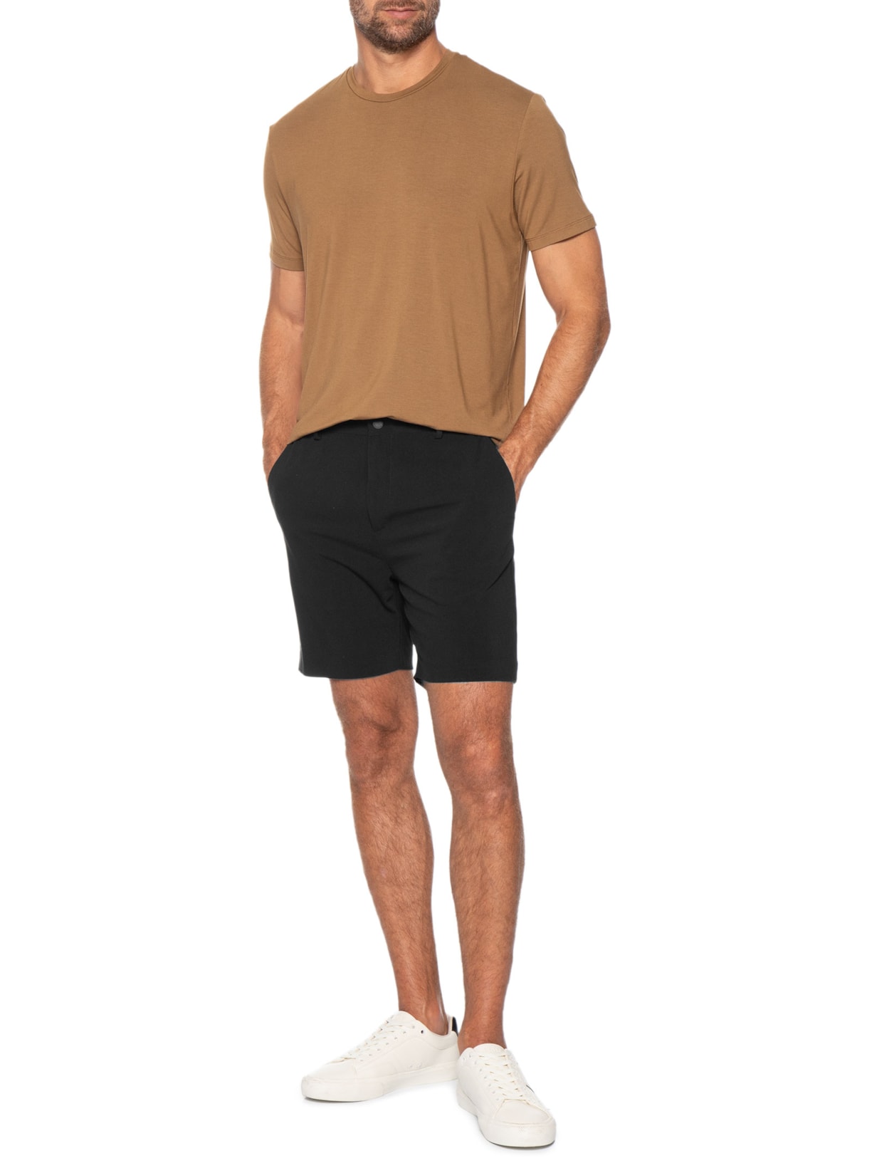 Bermuda Masculina Tech Maleável Preto Oficina Reserva
