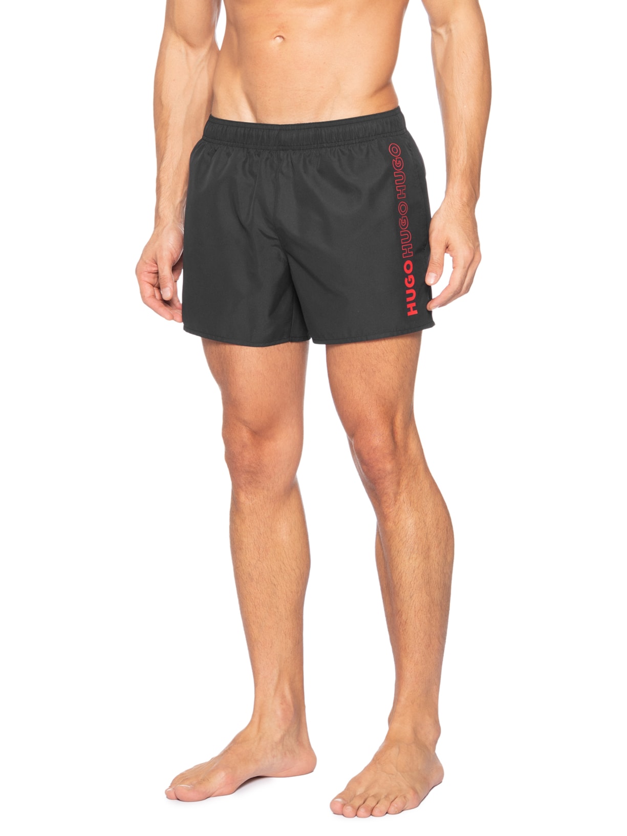 Bermuda Masculina Tiki Preto Hugo
