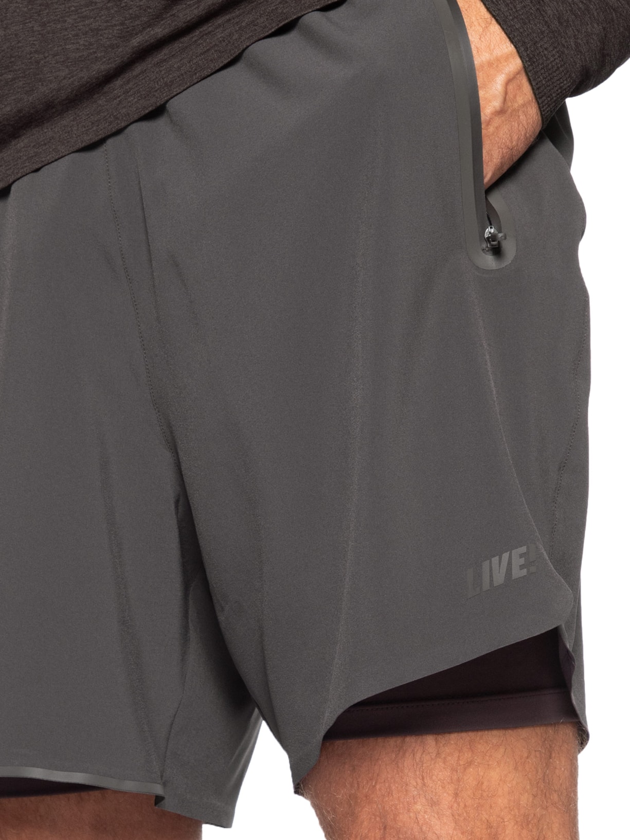 Bermuda Masculina Train Power 6 – Cinza Live!