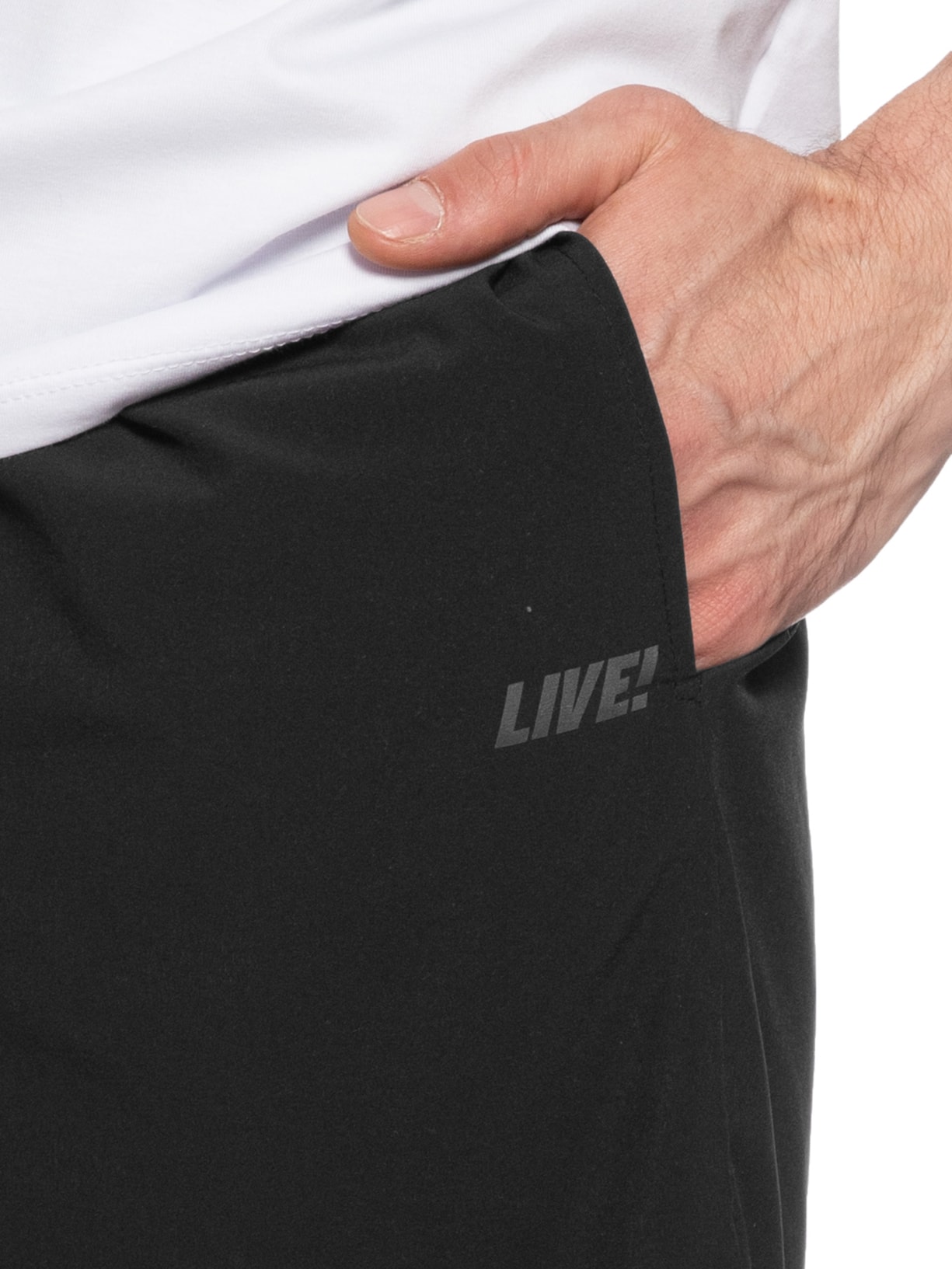 Bermuda Masculina Training 7' Side Men Preto Live!