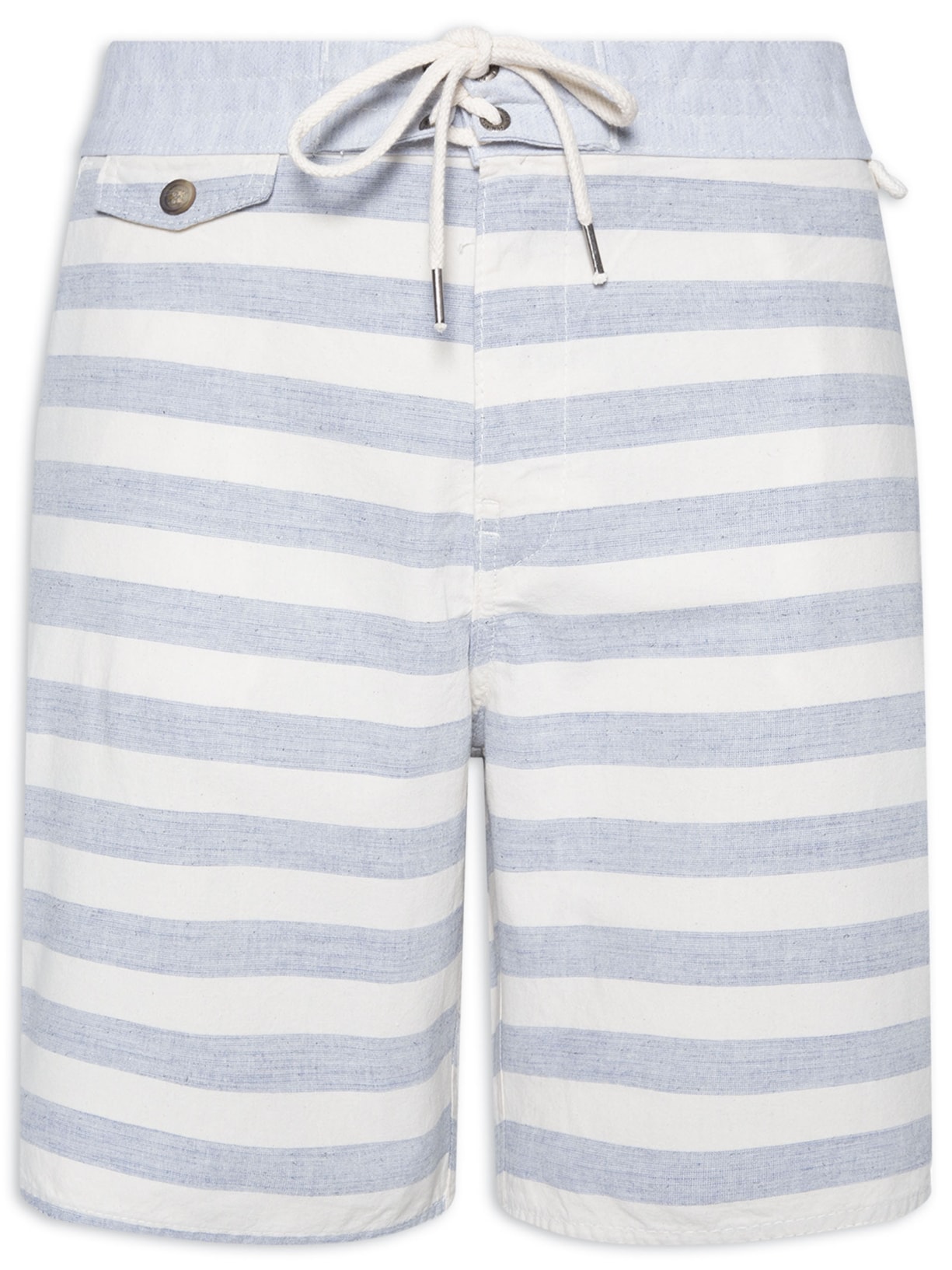 Bermuda Masculina Trancoso Fio Tinto - Azul