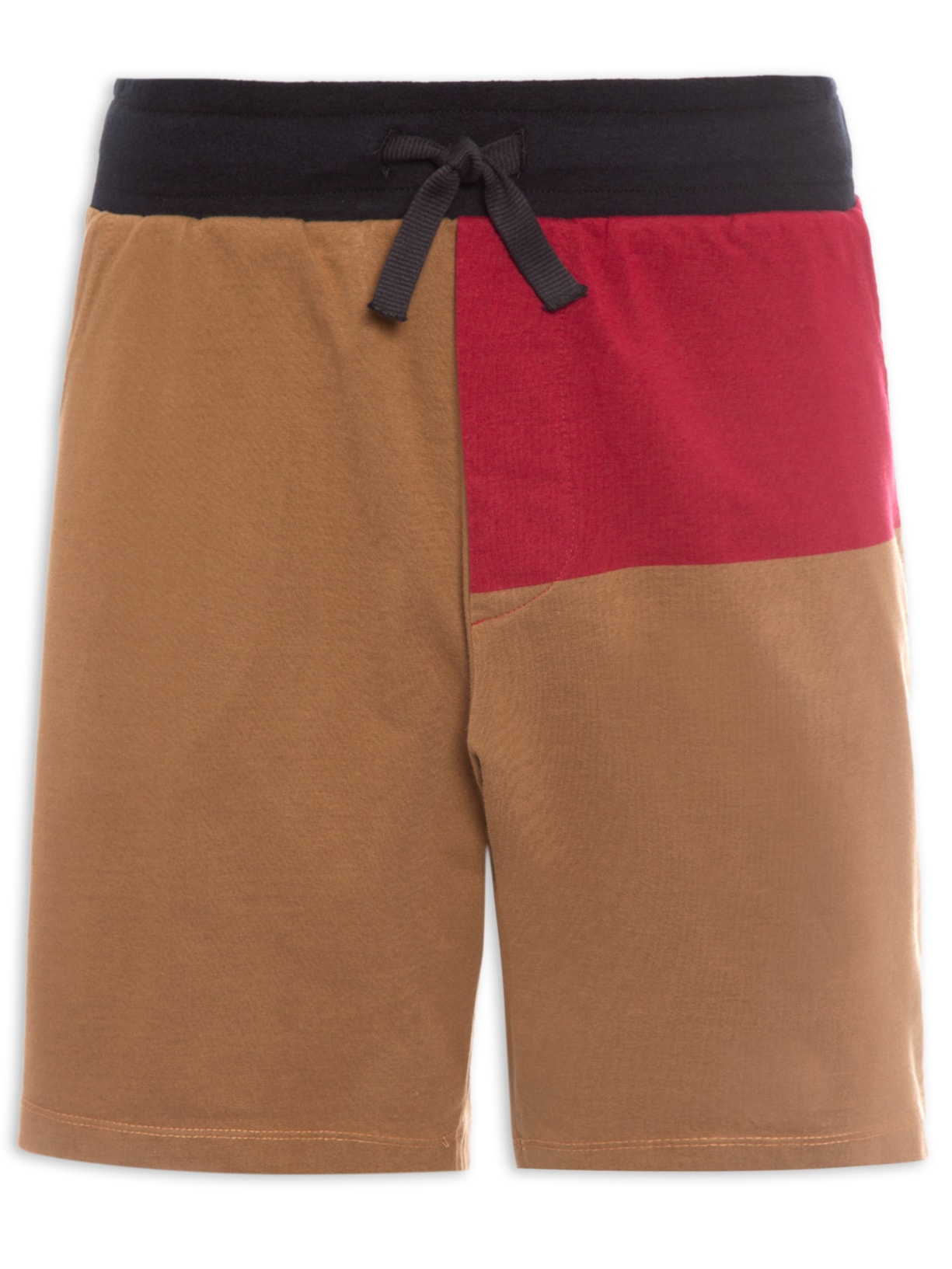 Bermuda Masculina Tricolor - Marrom
