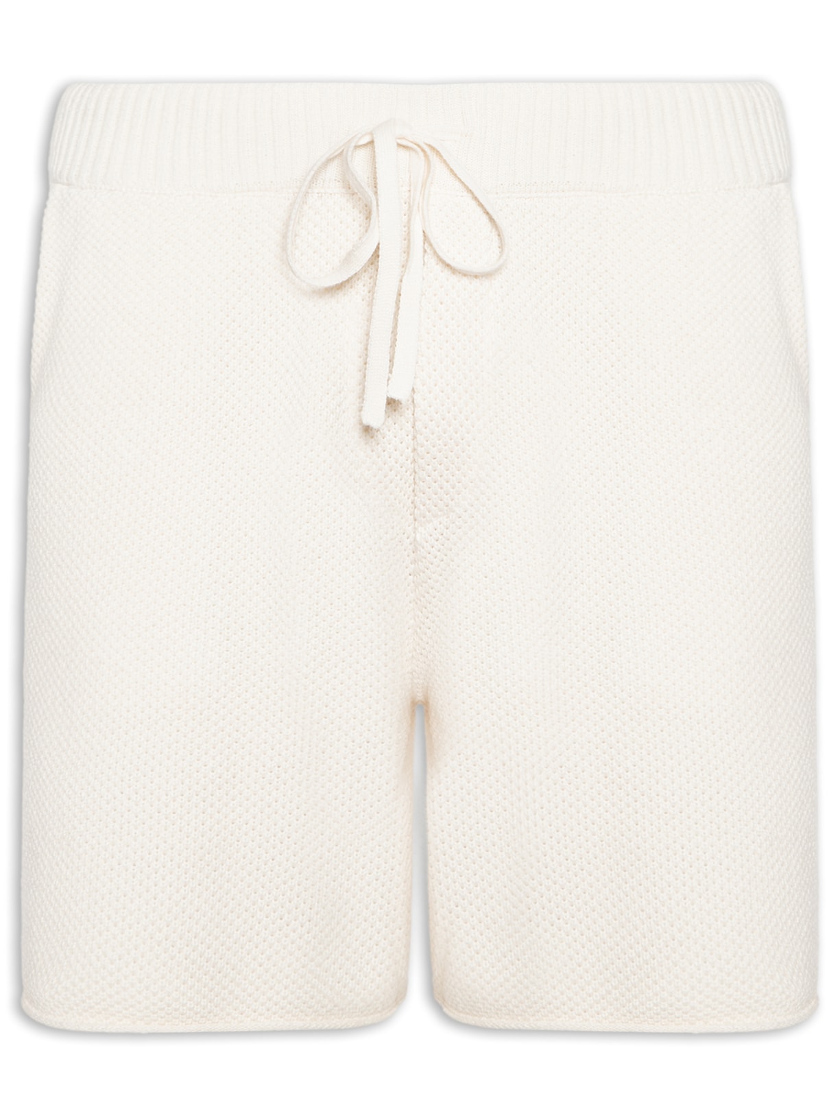Bermuda Masculina Tricot Corda New Off White Foxton