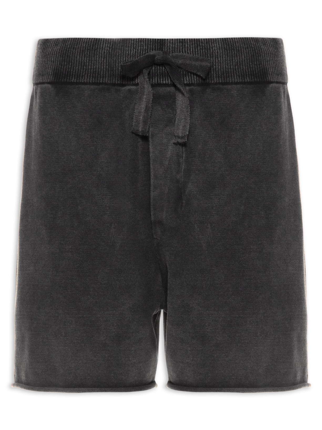 Bermuda Masculina Tricot Marmorizado - Preto