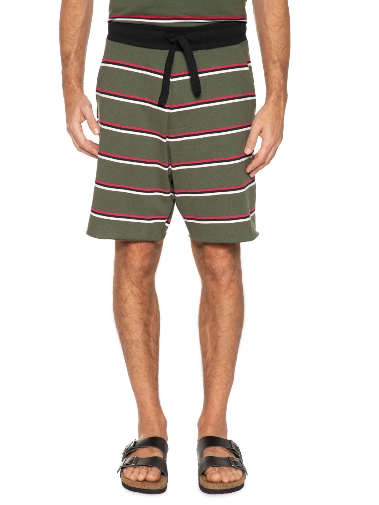Bermuda Masculina Tropical Stripes Verde Osklen