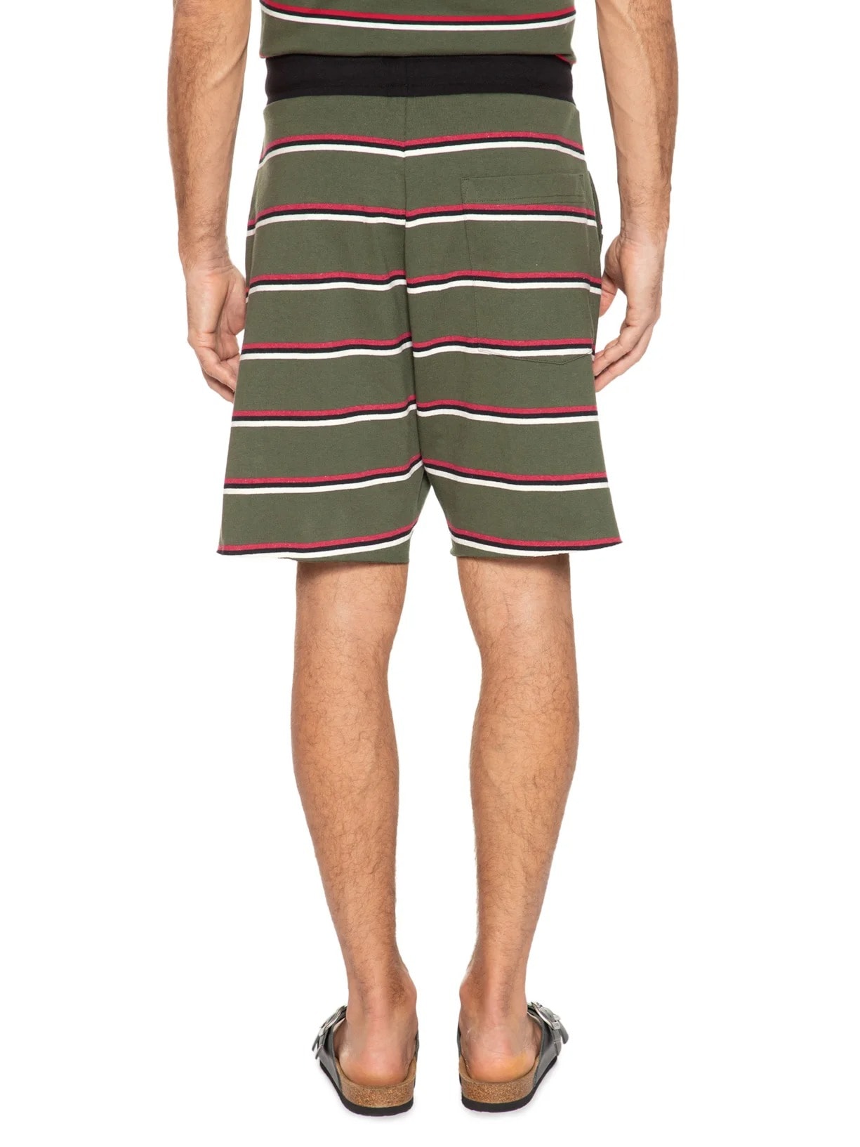 Bermuda Masculina Tropical Stripes Verde Osklen