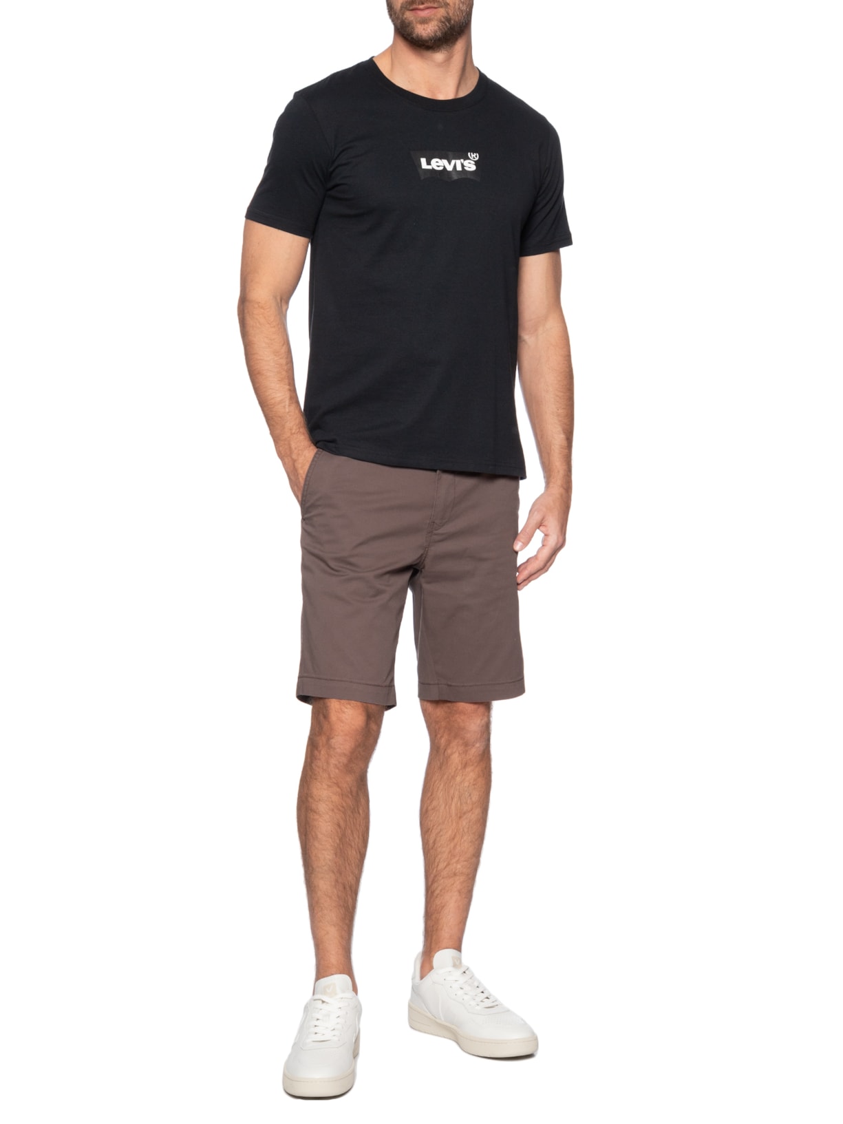 Bermuda Masculina XX Chino Slim II Marrom Levi's
