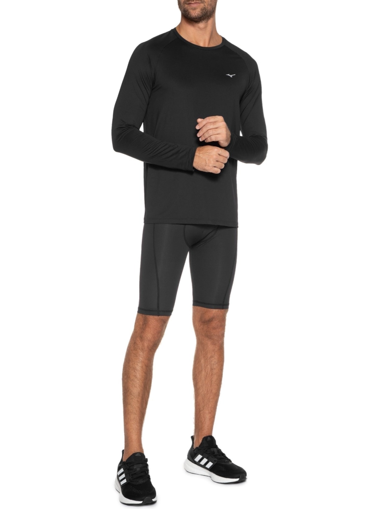 Bermuda Masculino Compressão 2m Preto Mizuno