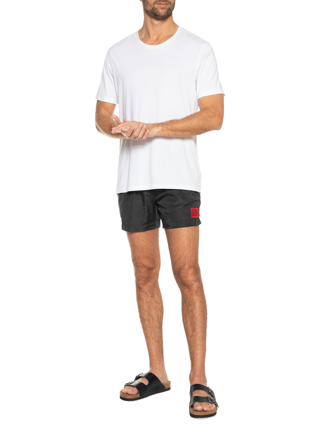 Bermuda Masculino Dominica Preto Hugo