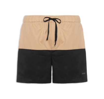 Bermuda Masculino Sarja Pj Bicolor  - Preto