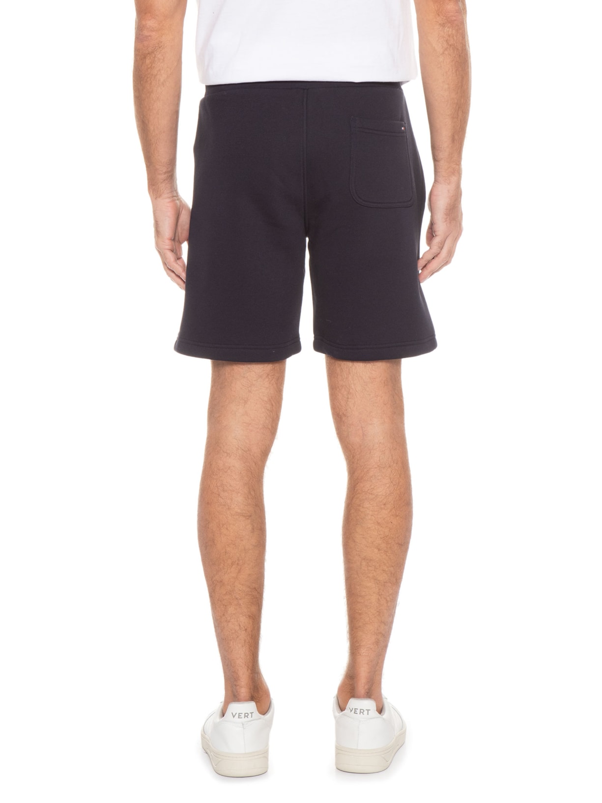 Bermuda Moletom Logosweatshorts Azul Tommy Hilfiger