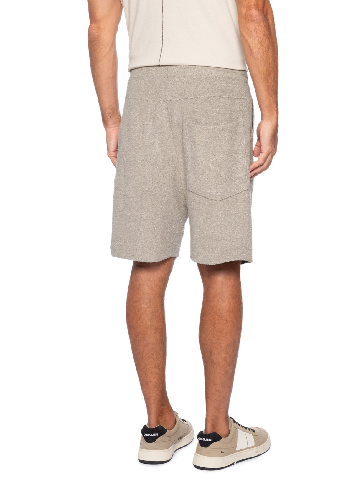 Bermuda Moletom Masculina Double Eco Colors Cinza Osklen