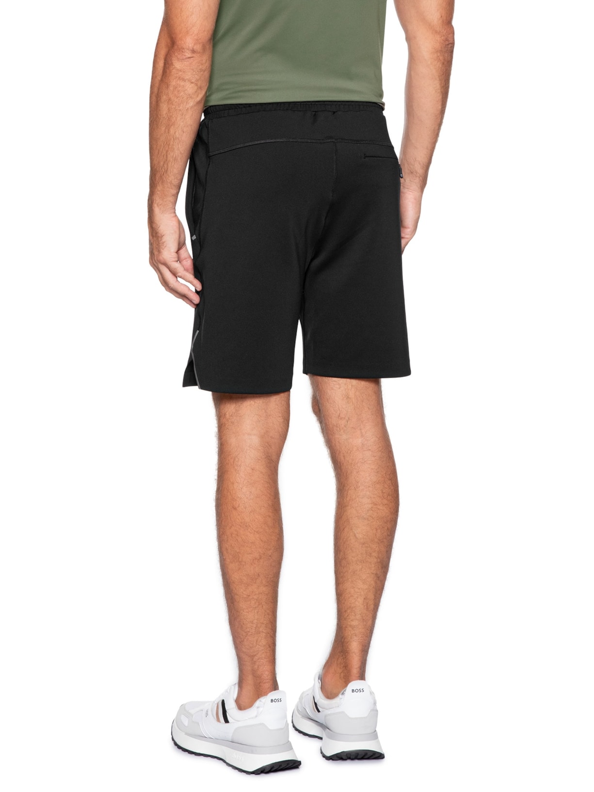 Bermuda Moletom Masculina Hecon Active Preto Boss
