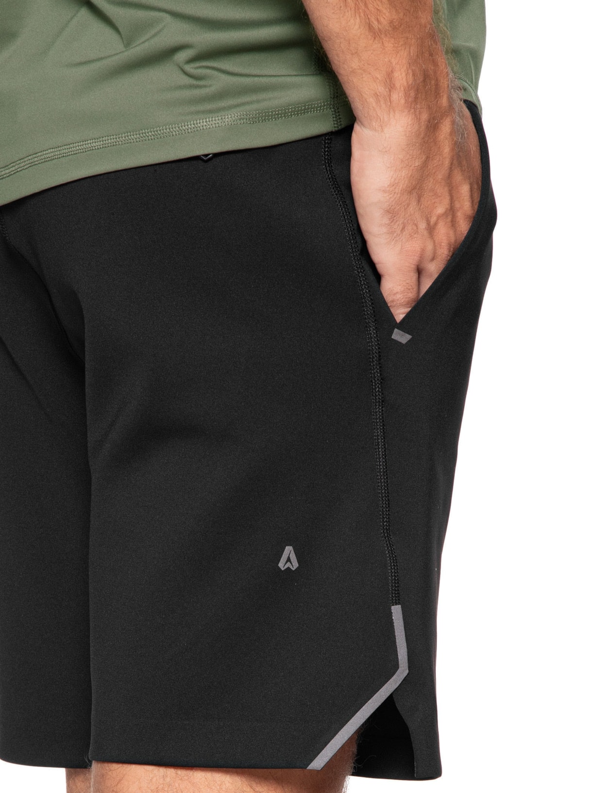 Bermuda Moletom Masculina Hecon Active Preto Boss