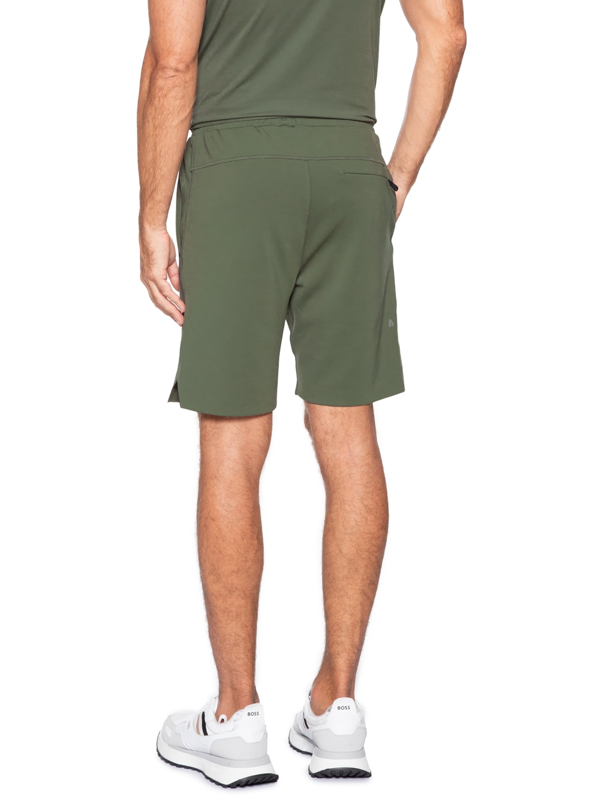 Bermuda Moletom Masculina Hecon Active Verde Boss