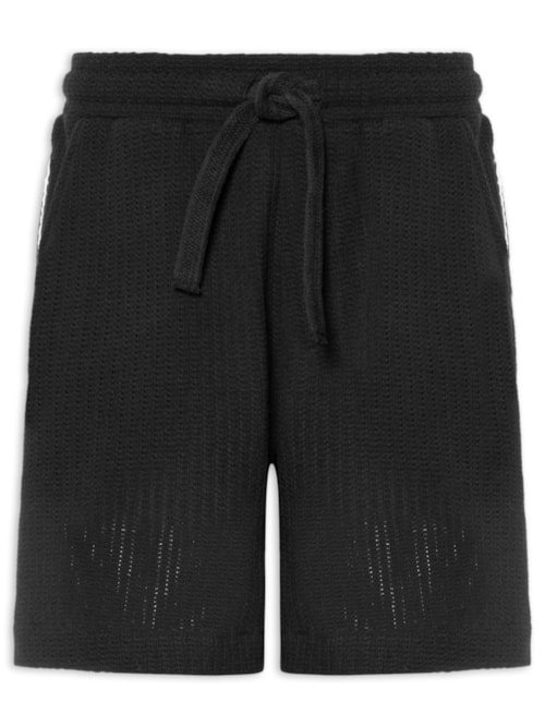 Bermuda Moletom Masculina Heritage – Preto