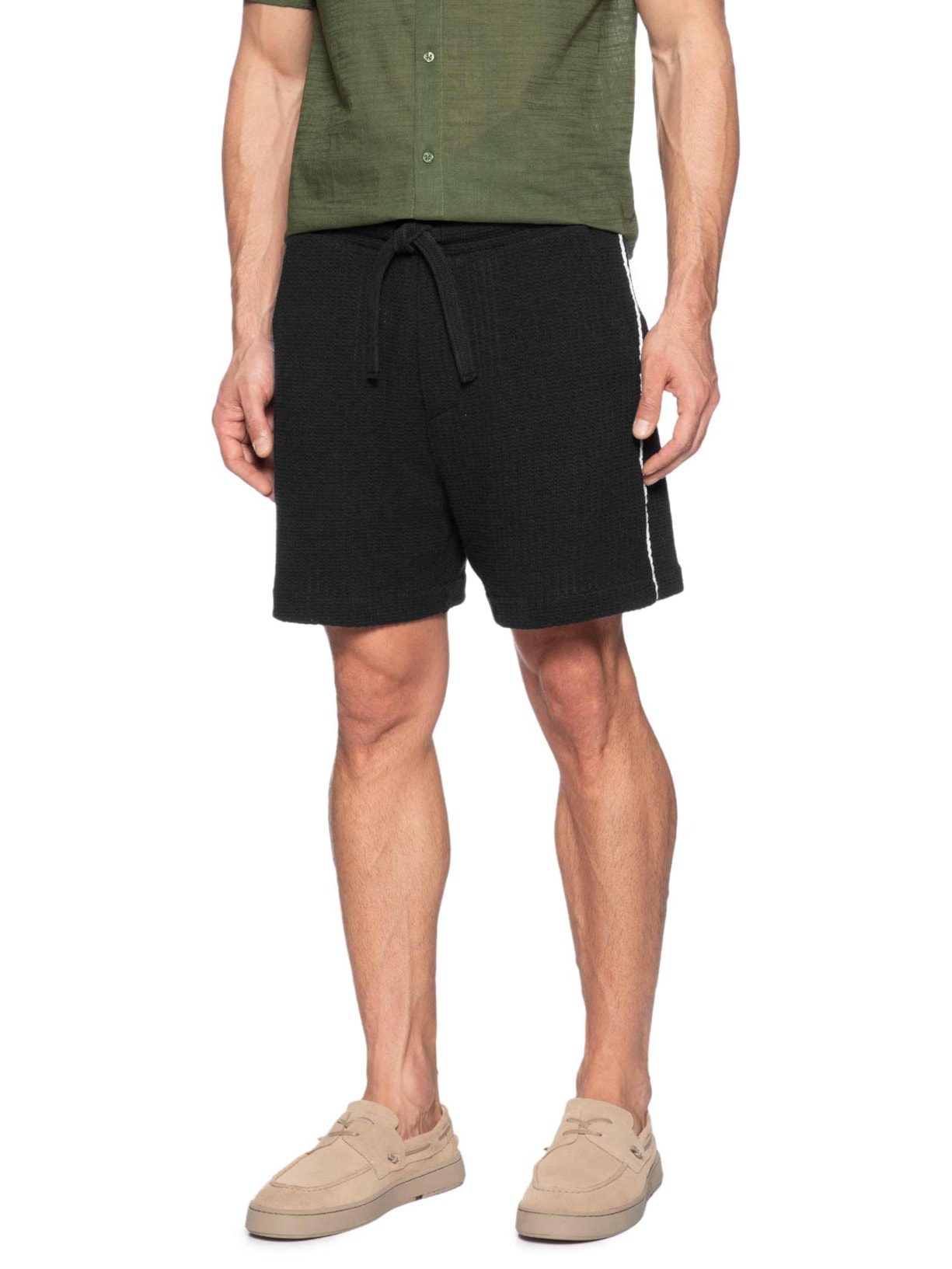 Bermuda Moletom Masculina Heritage – Preto Osklen