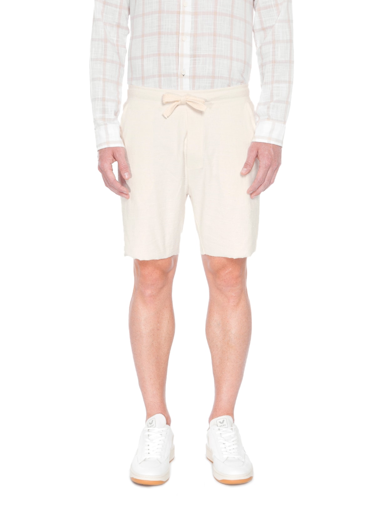 Bermuda Moletom Masculina Rustic E-Basics Off White Osklen