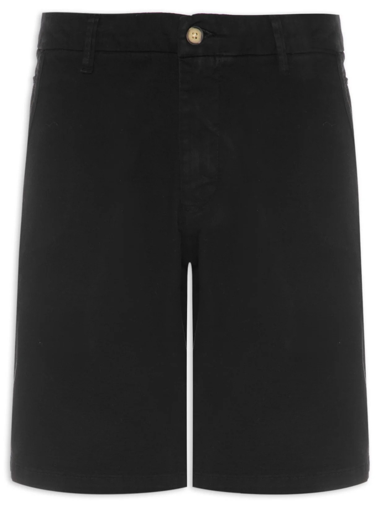 Bermuda Sarja Casual Masculina PF Iron Continuo Preto Reserva