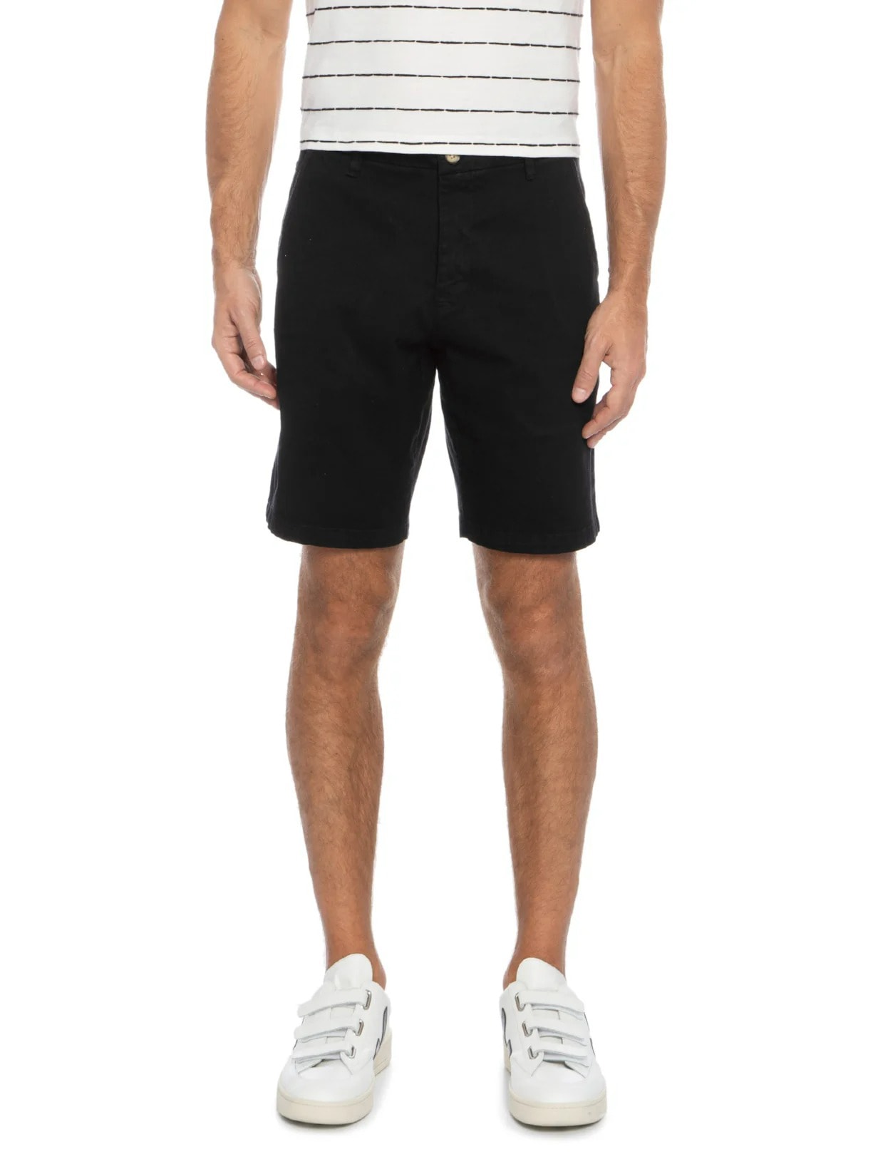Bermuda Sarja Casual Masculina PF Iron Continuo Preto Reserva