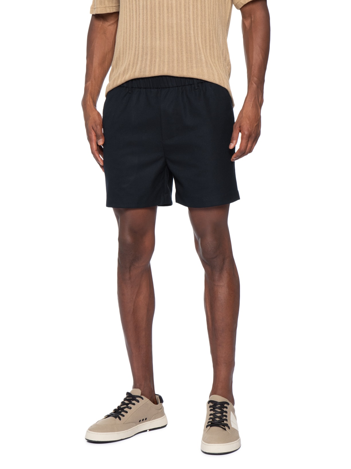 Bermuda Sarja Masculina Knit Azul Osklen