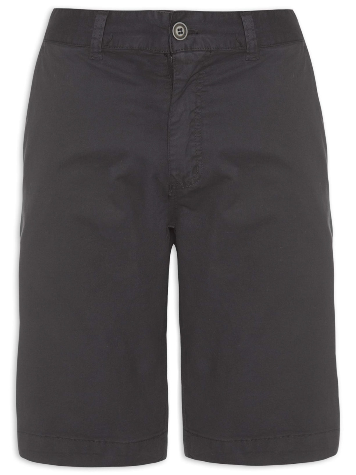 Bermuda Sarja Tinturada - Preto