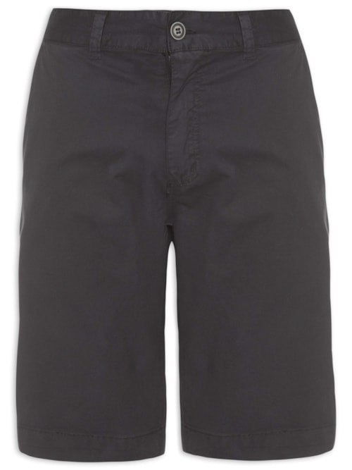 Bermuda Sarja Tinturada - Preto