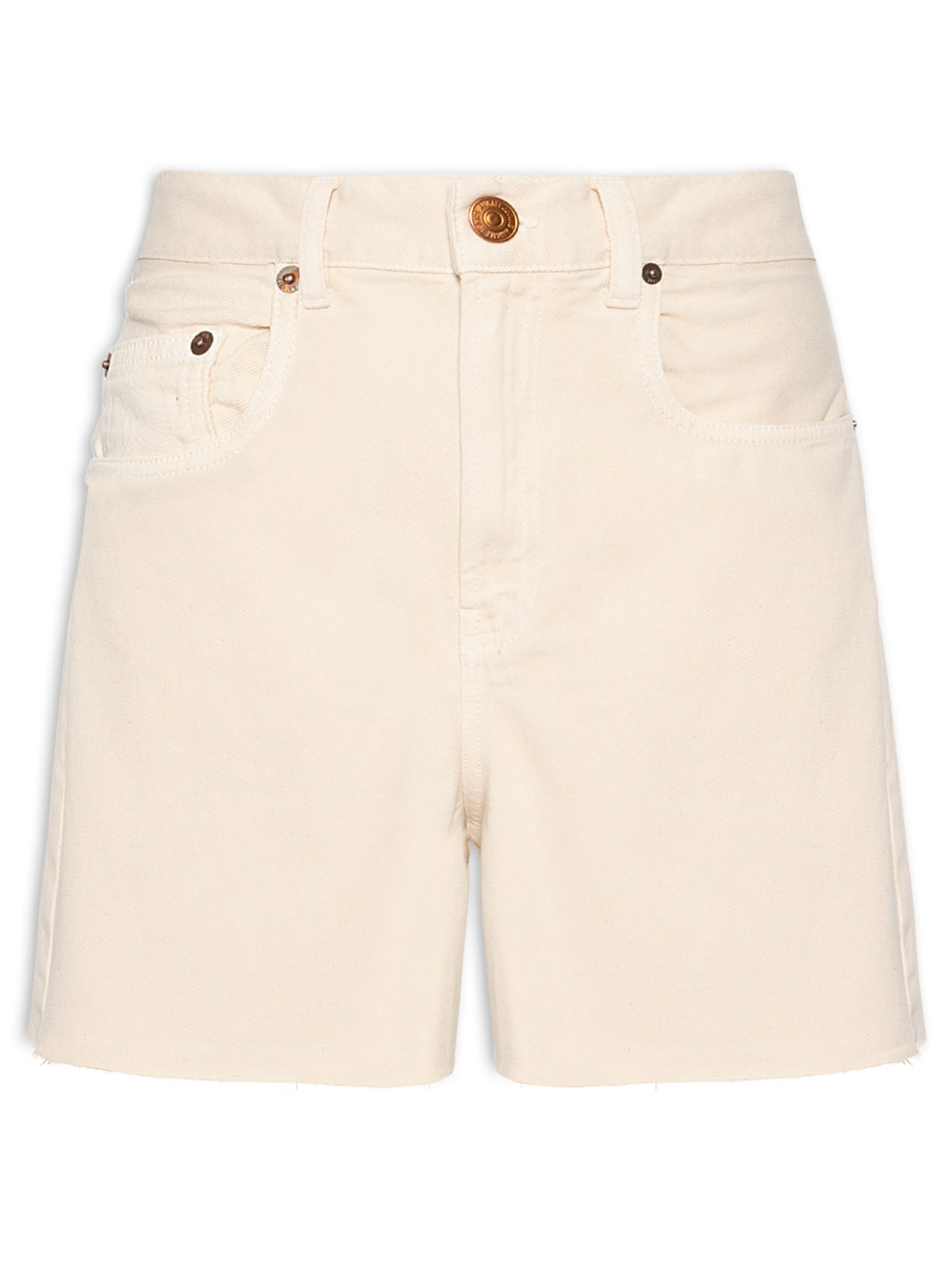 Bermuda Sarja Trapézio Stoned - Bege