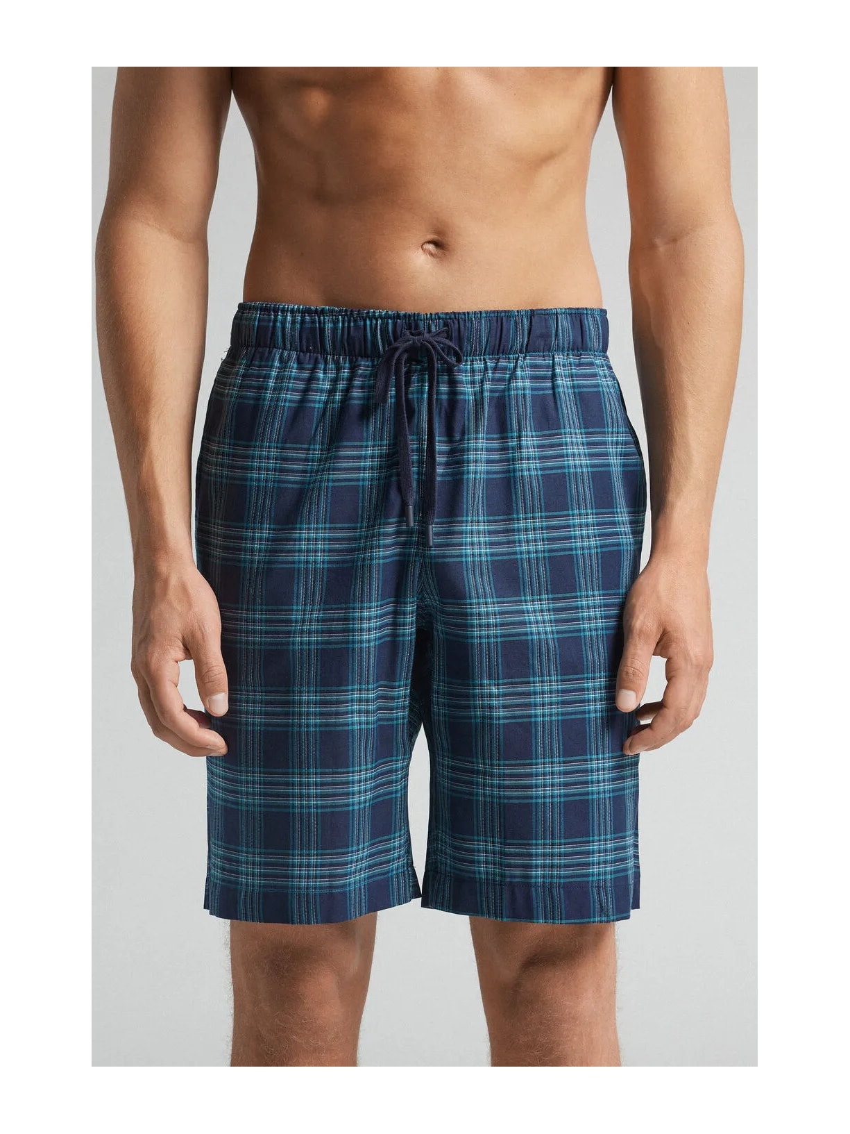 Bermuda Xadrez Em Algodão Verde Intimissimi