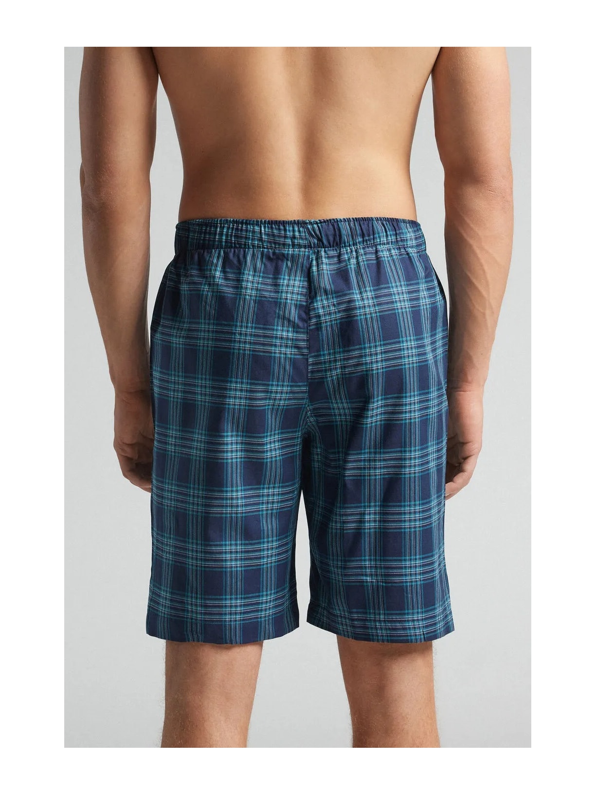 Bermuda Xadrez Em Algodão Verde Intimissimi