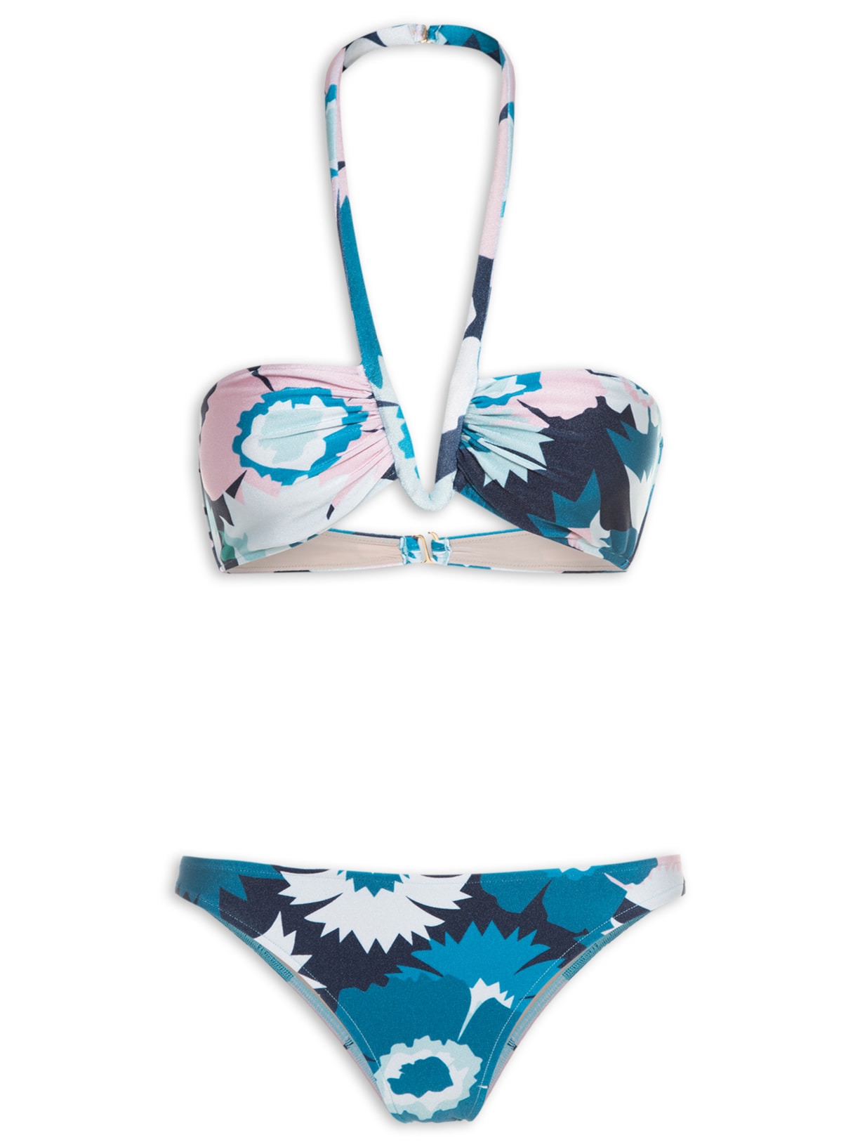 Biquíni Alça Franzido - Azul