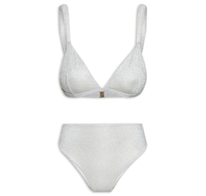 Biquíni Alça Lurex - Prata
