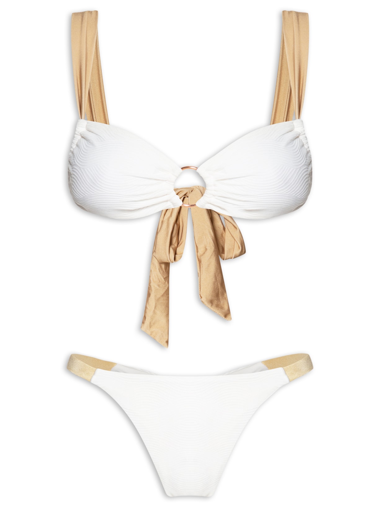 Biquíni Alcinha Com Argola - Branco