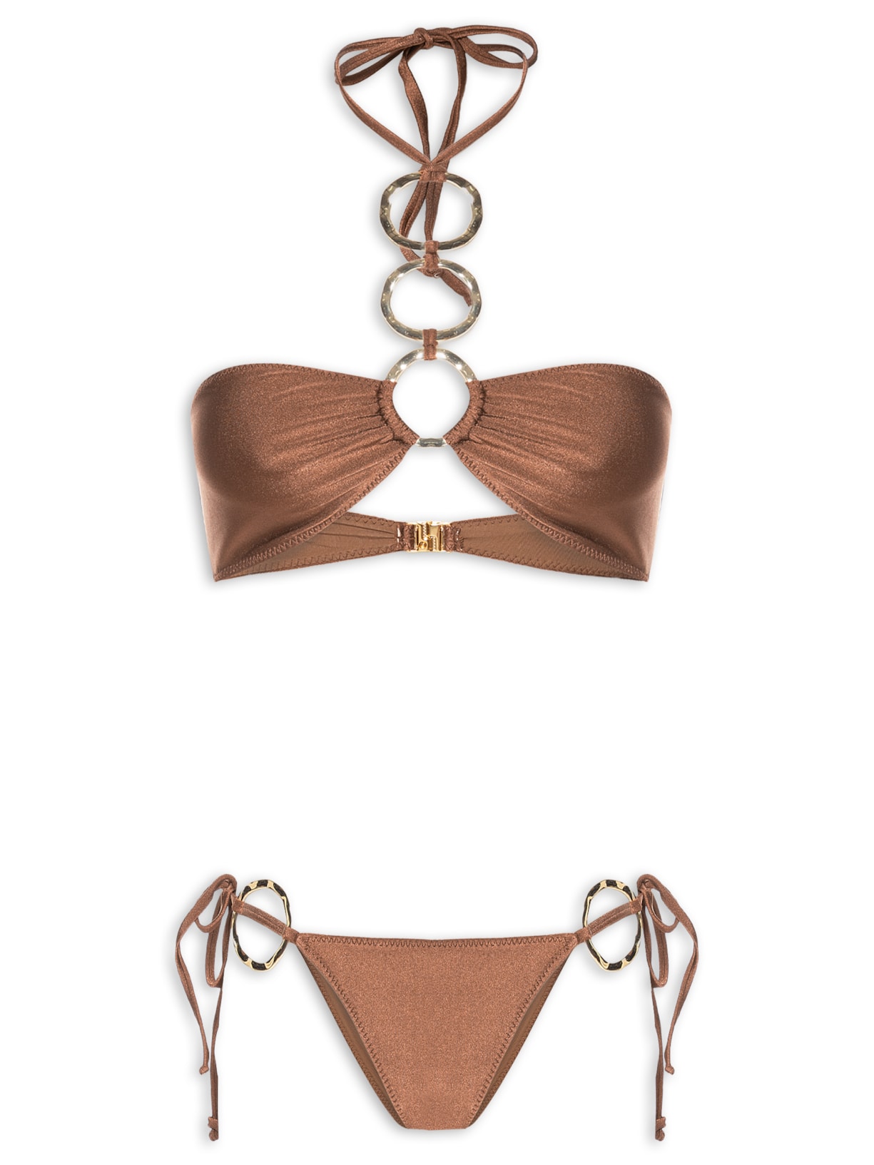 Biquíni Anna 3 Elos - Marrom