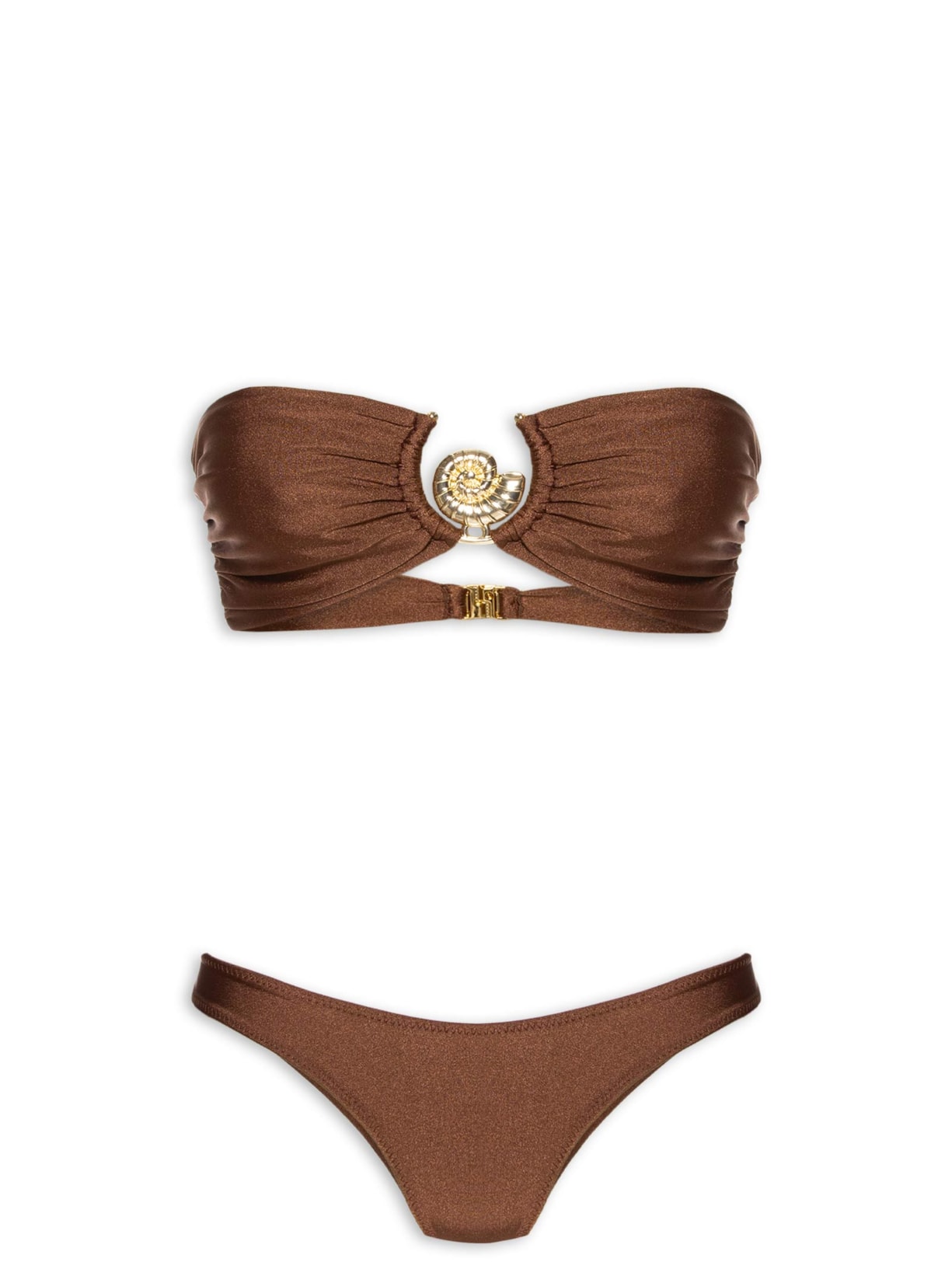 Biquíni Anna Shell - Marrom