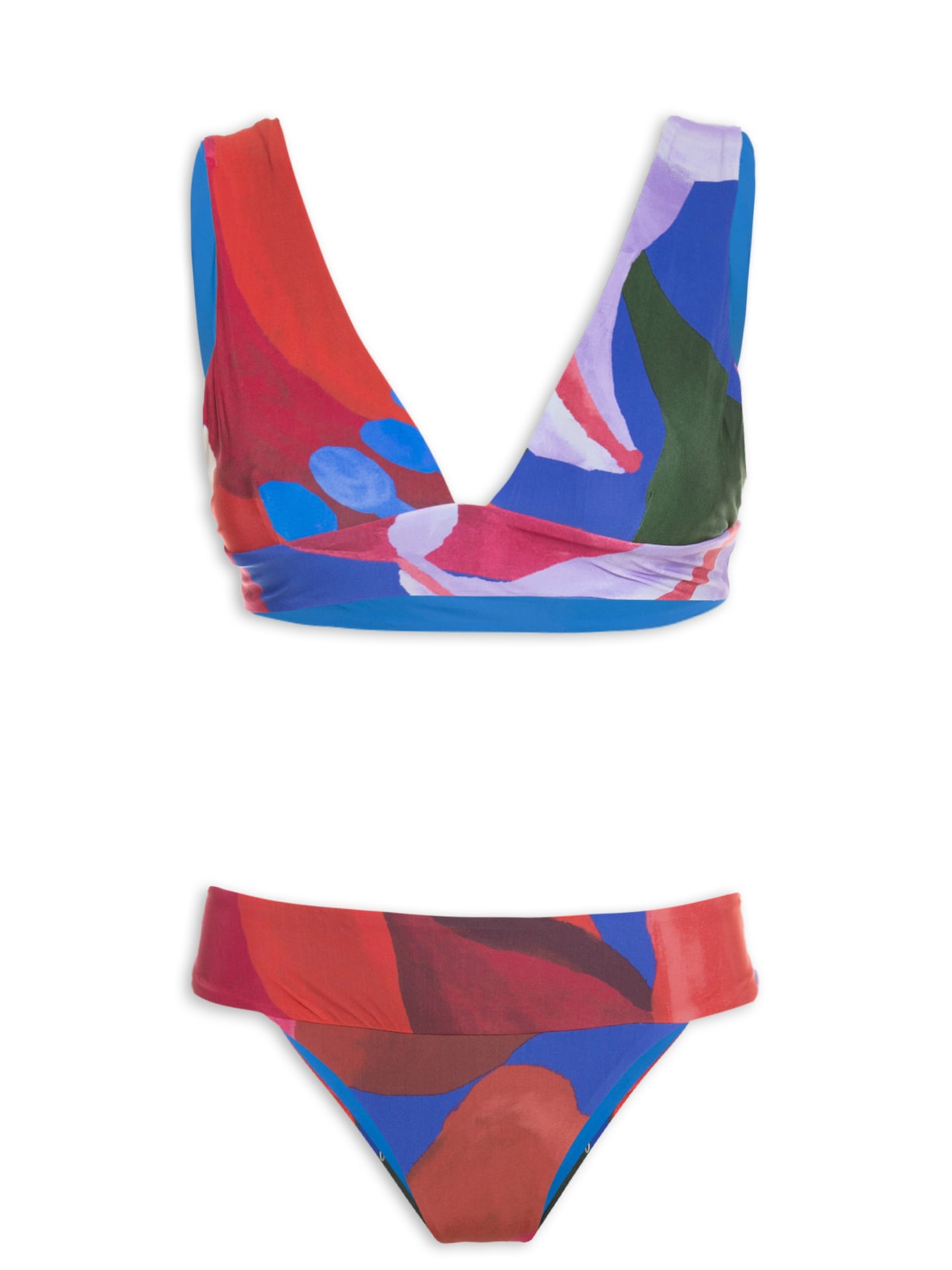 Biquíni Aquarela Floral - Azul