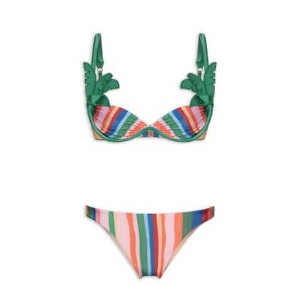 Biquíni Artesanal Coqueiro - Bege