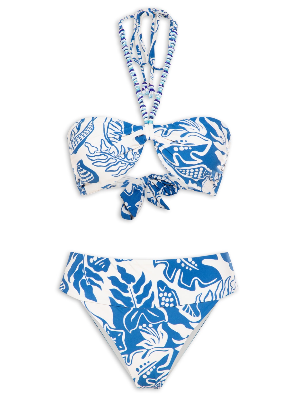 Biquíni Artesanal Peixe Do Rio - Azul