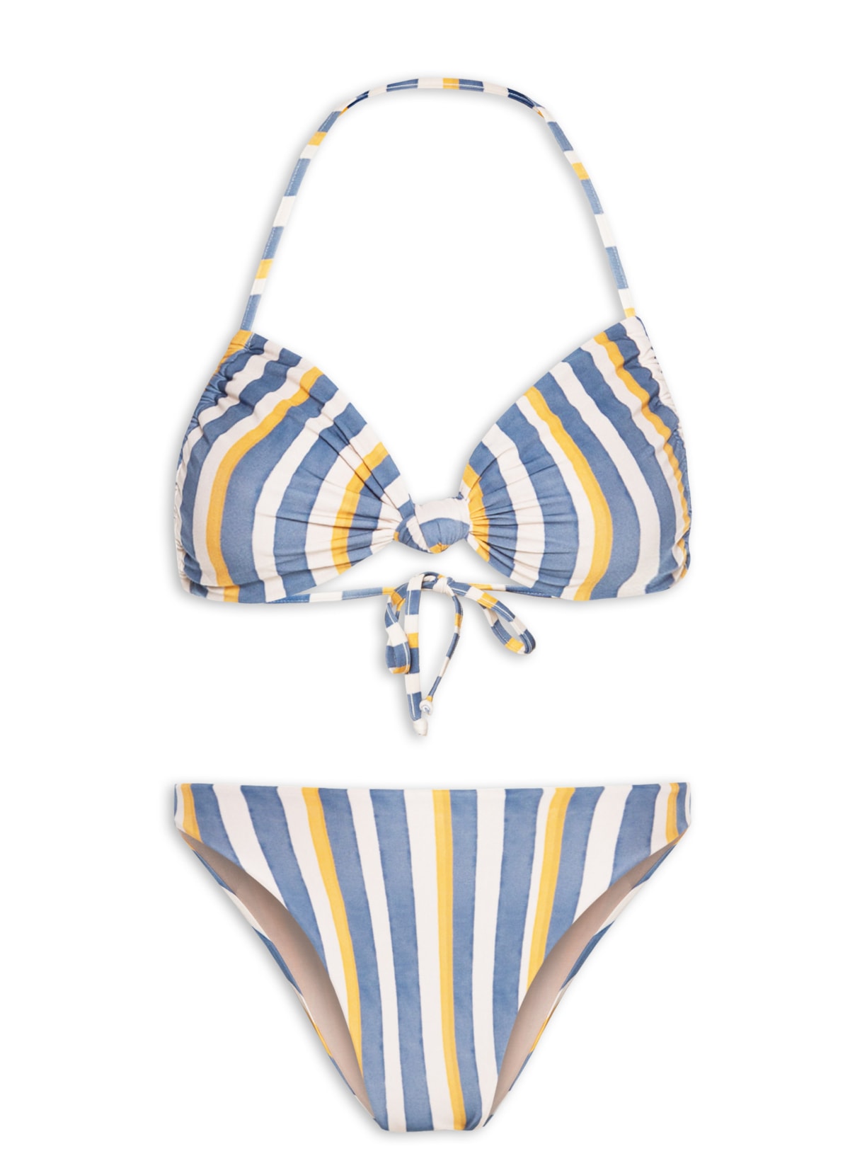 Biquíni Asa Delta Detalhe Nó Golden Age - Azul