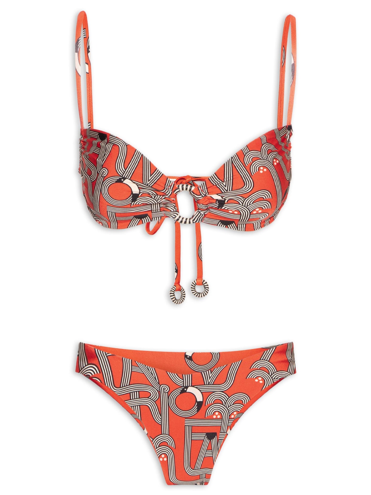 Biquíni Asa Delta Double Logotuca - Vermelho