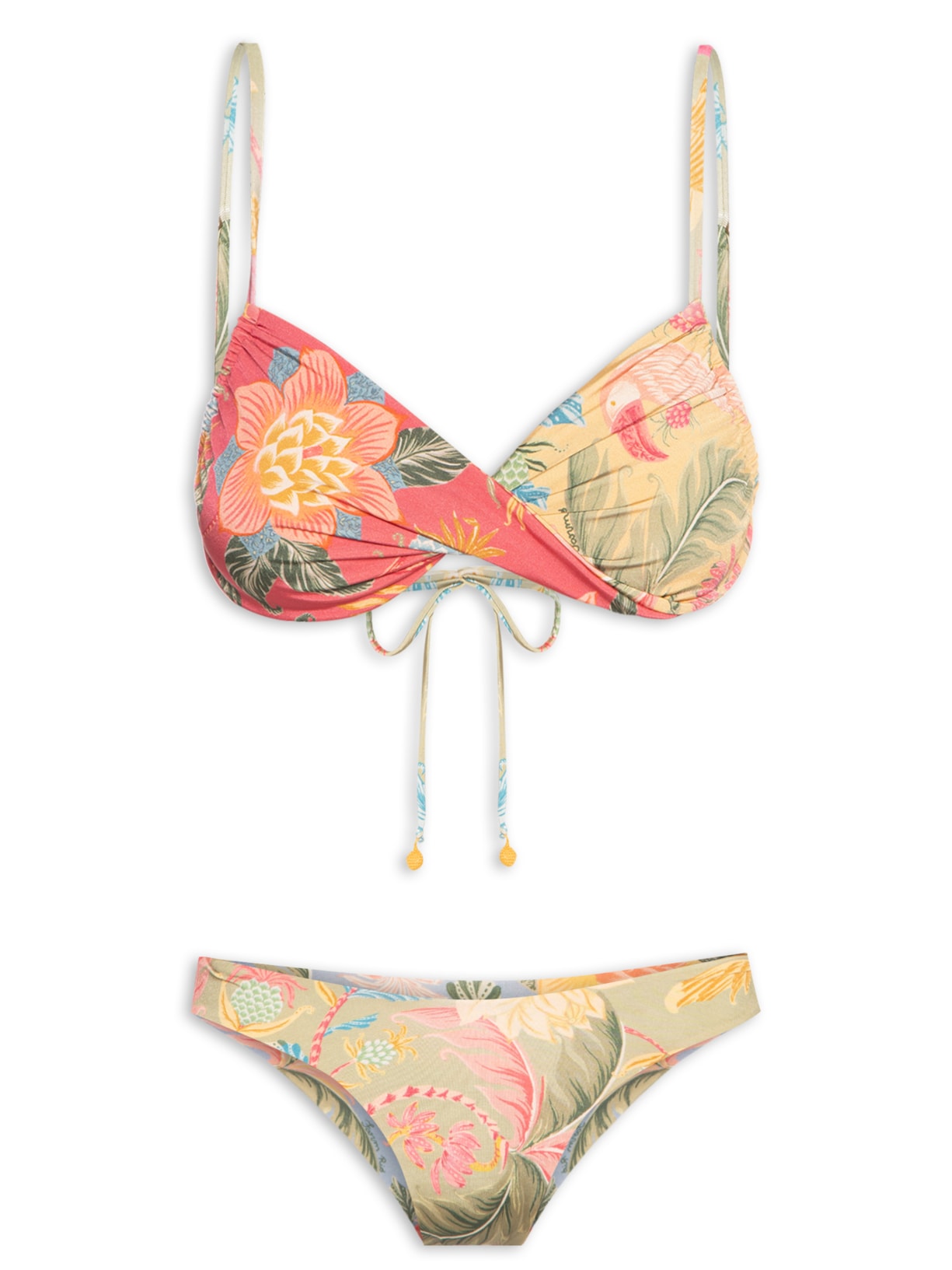 Biquíni Asa Delta Patch Duble Amalfi - Amarelo