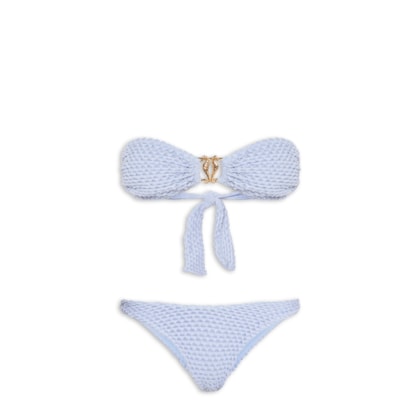 Biquíni Asa Delta Textura Cavalo Marinho - Azul