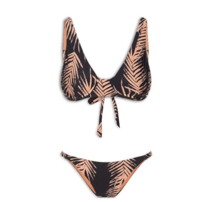 Biquíni Conjunto Meia Taça - Preto