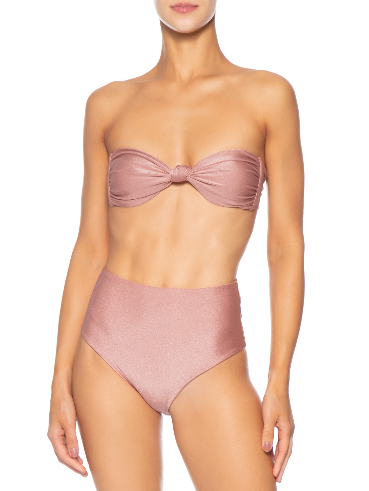 Biquíni Conjunto Top Bandeau E Hot Pants Rosa '2Essential