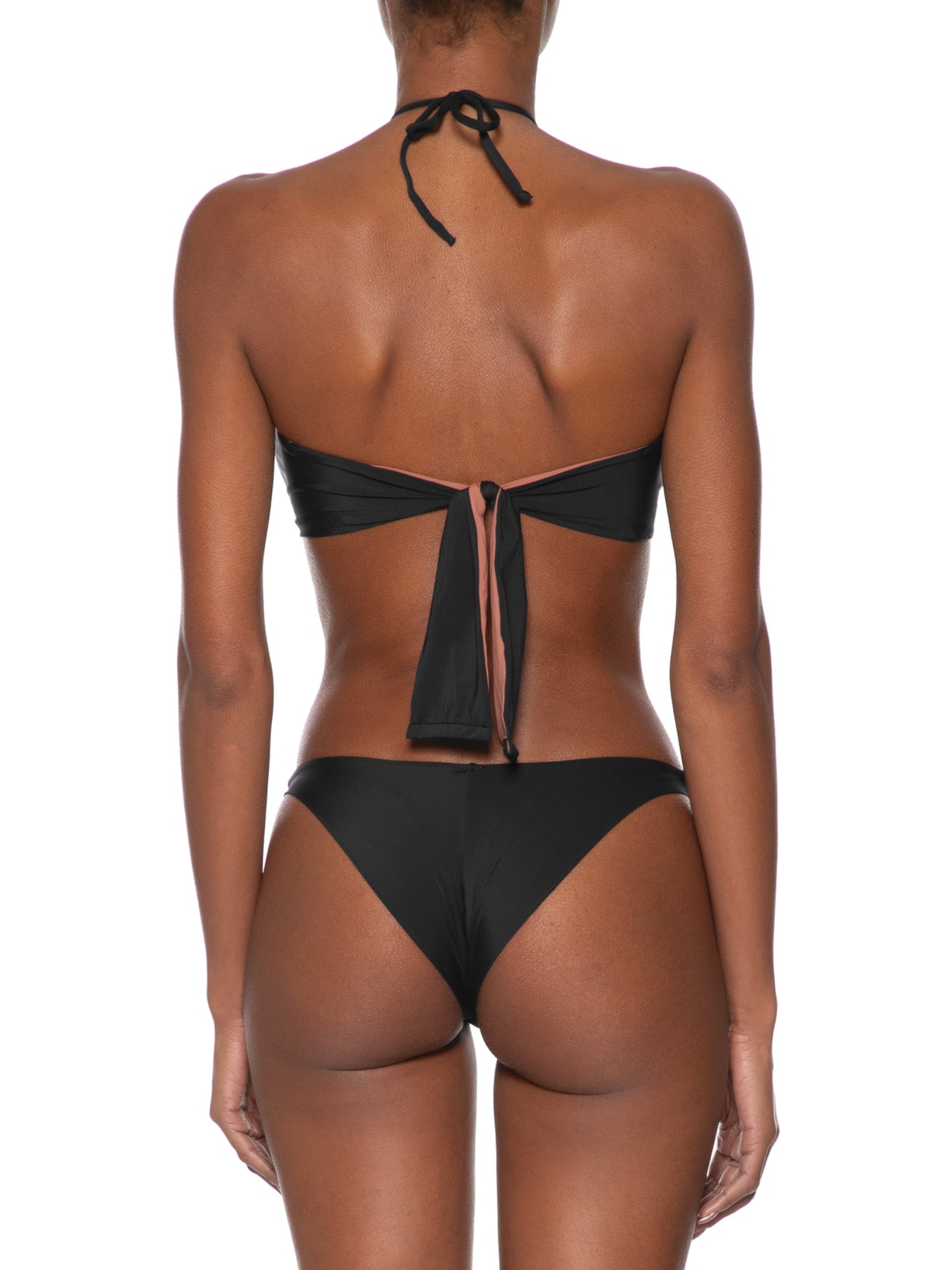 Biquini Conjunto Top Triângulo E Calcinha Preto '2Essential