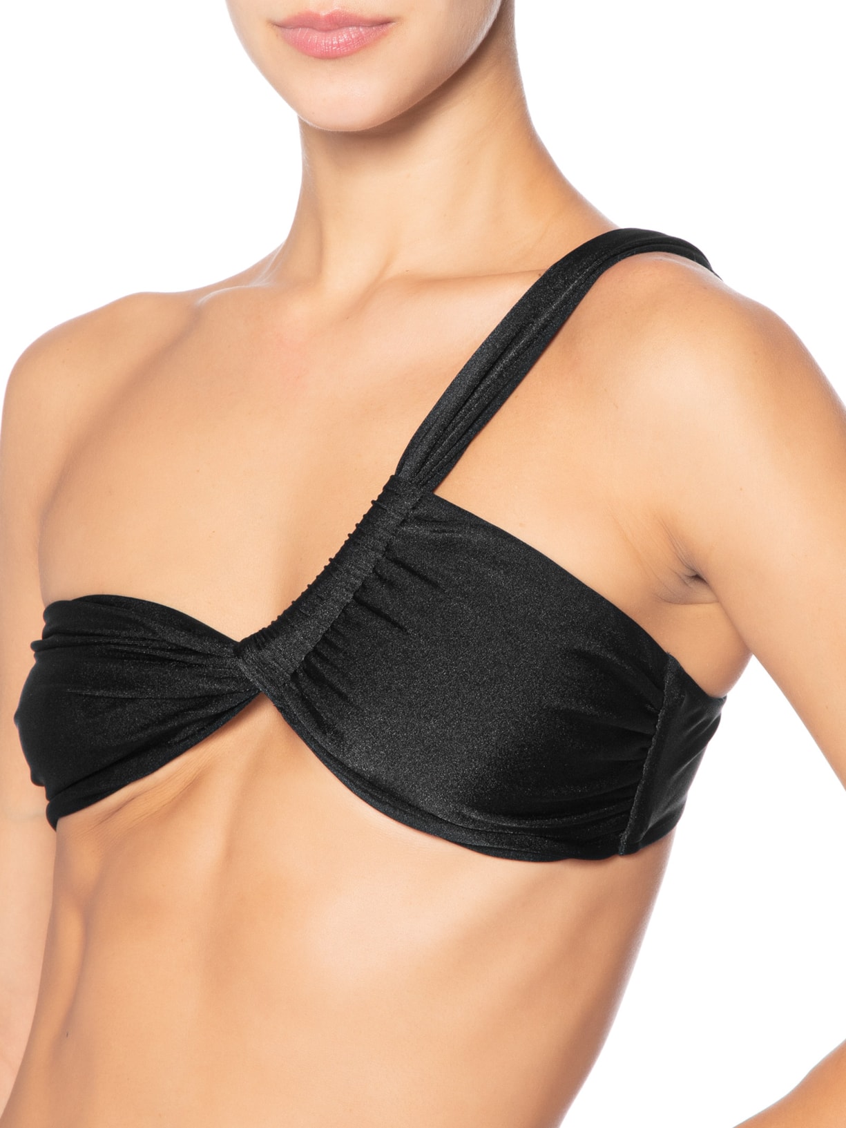 Biquíni Conjunto Um Ombro Só E Calcinha Preto '2Essential