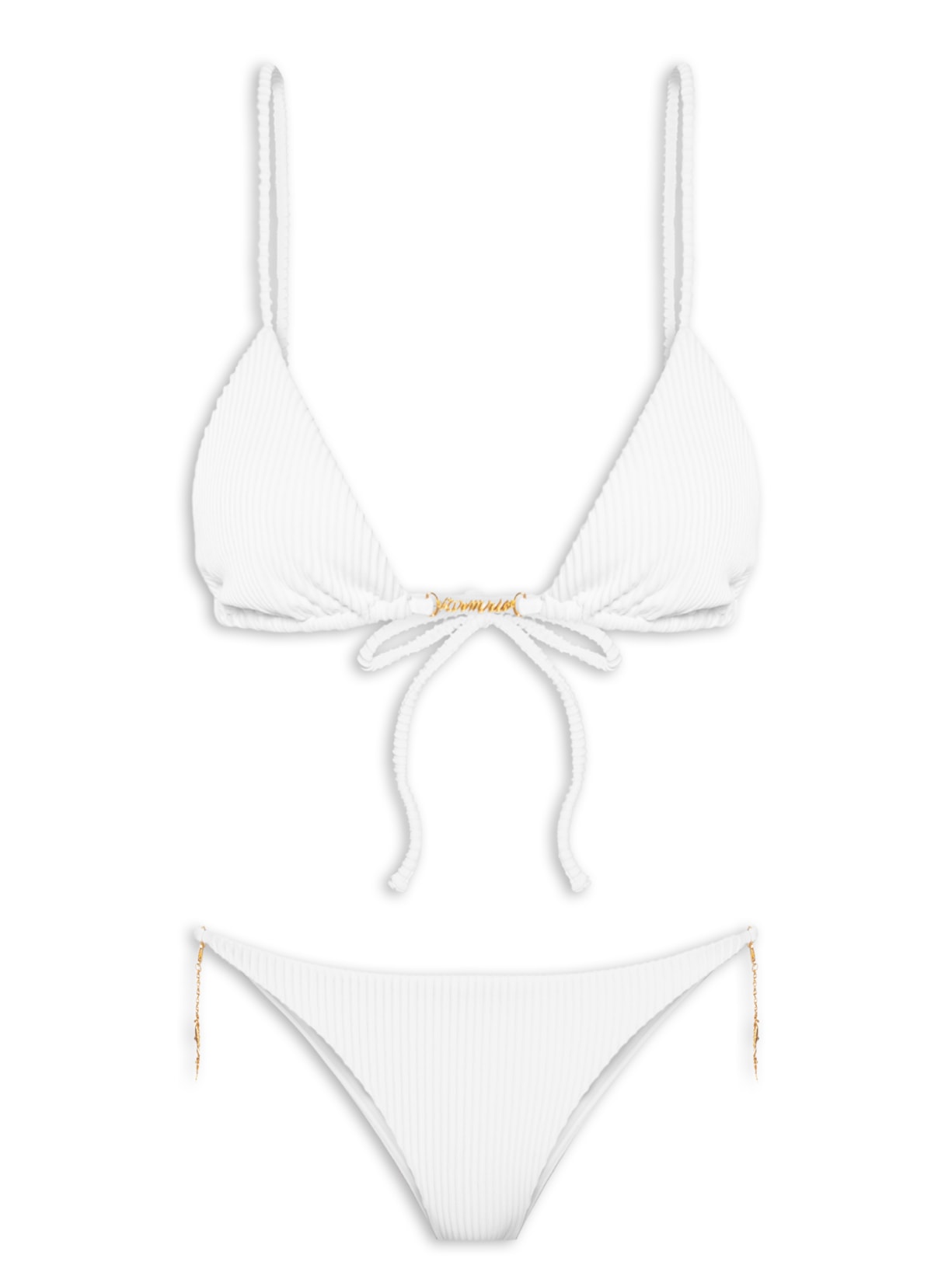 Biquíni Correntes Liso Branco Farm Praia