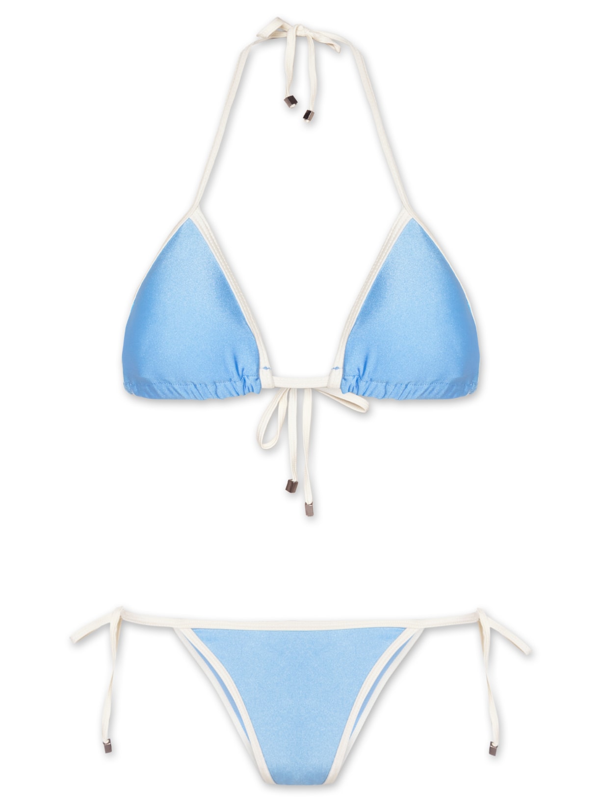 Biquíni Cortininha Bicolor Azul Mktbeach